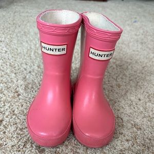 Toddlers pink hunter boots